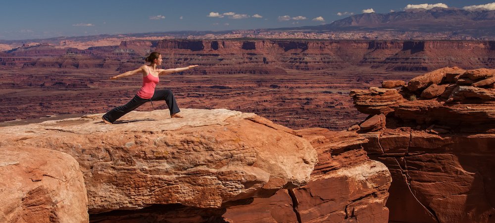 Yoga on the Red Rocks in Utah